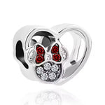 Corazón Minnie Mickey Plata
