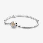 Pulsera centro dorado