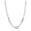 Collar eslabones perlas
