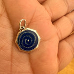 Corazón infinito azul para pulsera eslabones