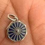 Corazón infinito azul para pulsera eslabones