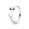 Anillo perla abierta