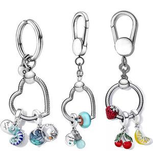 Llavero corazón para charms
