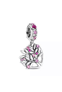 Corazón árbol de la vida rosa